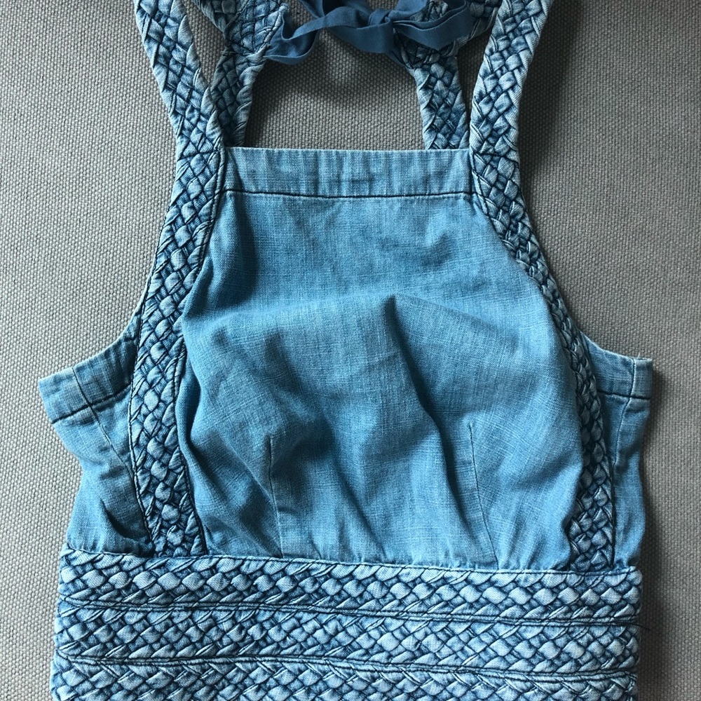Women’s Maeve blue jean halter top